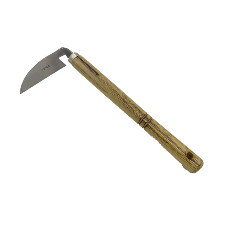 Stainless Steel Bent Handlebar Sickle Agricultural Mower Gardening Tools